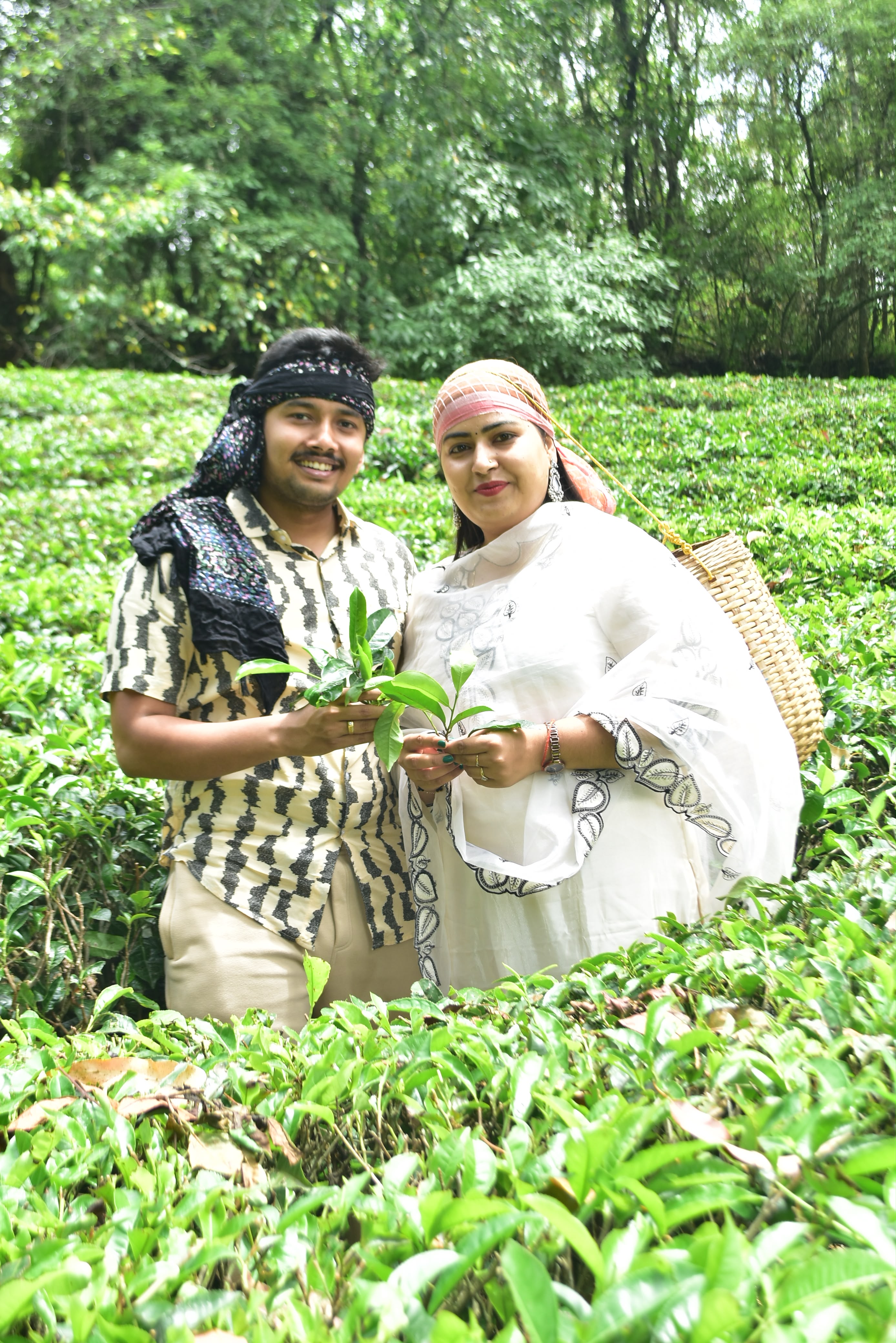 Couple at Munnar tea estate